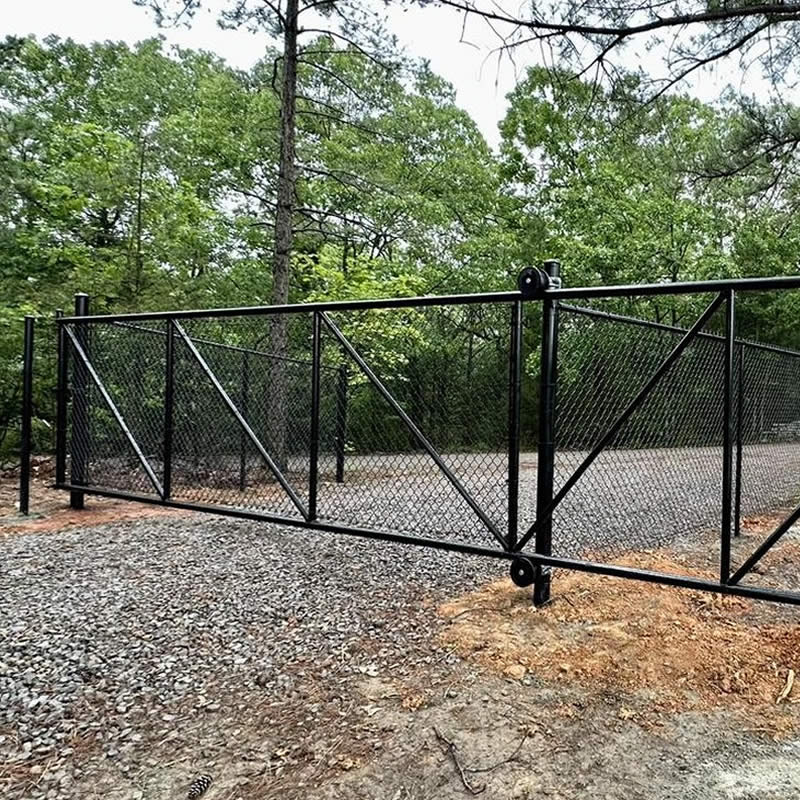 Black Chain Link Fence