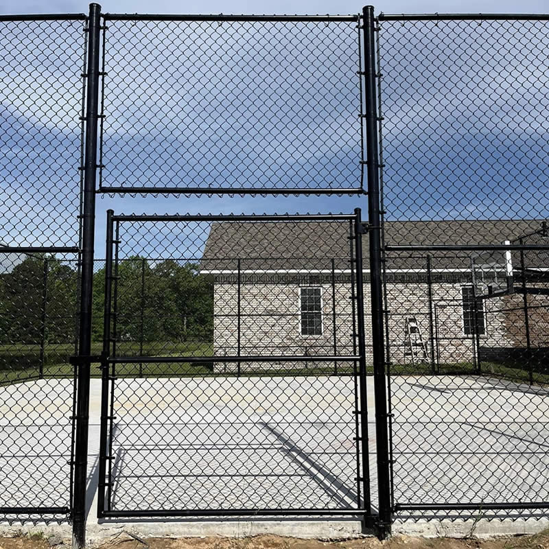 Black Chain Link Fence