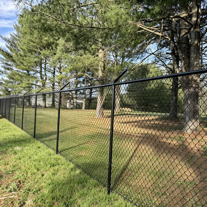Black Chain Link Fence