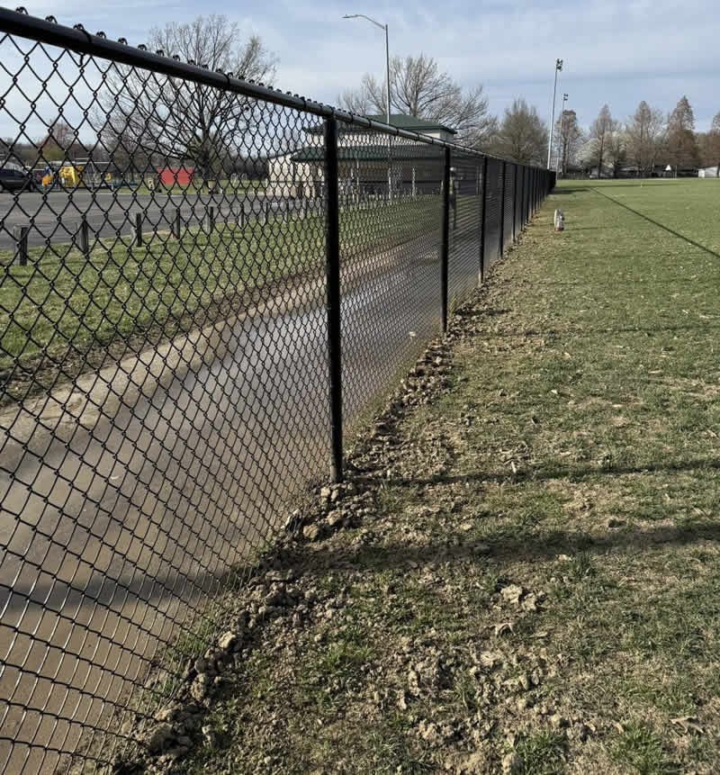 Black Chain Link Fence